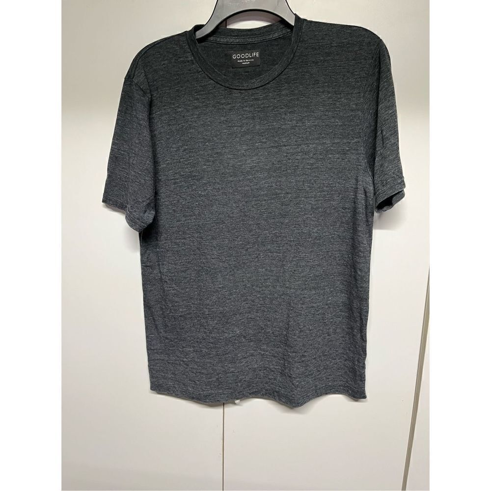 Goodlife Heather Gray Crew Neck Tee Lightweight Made in USA Medium